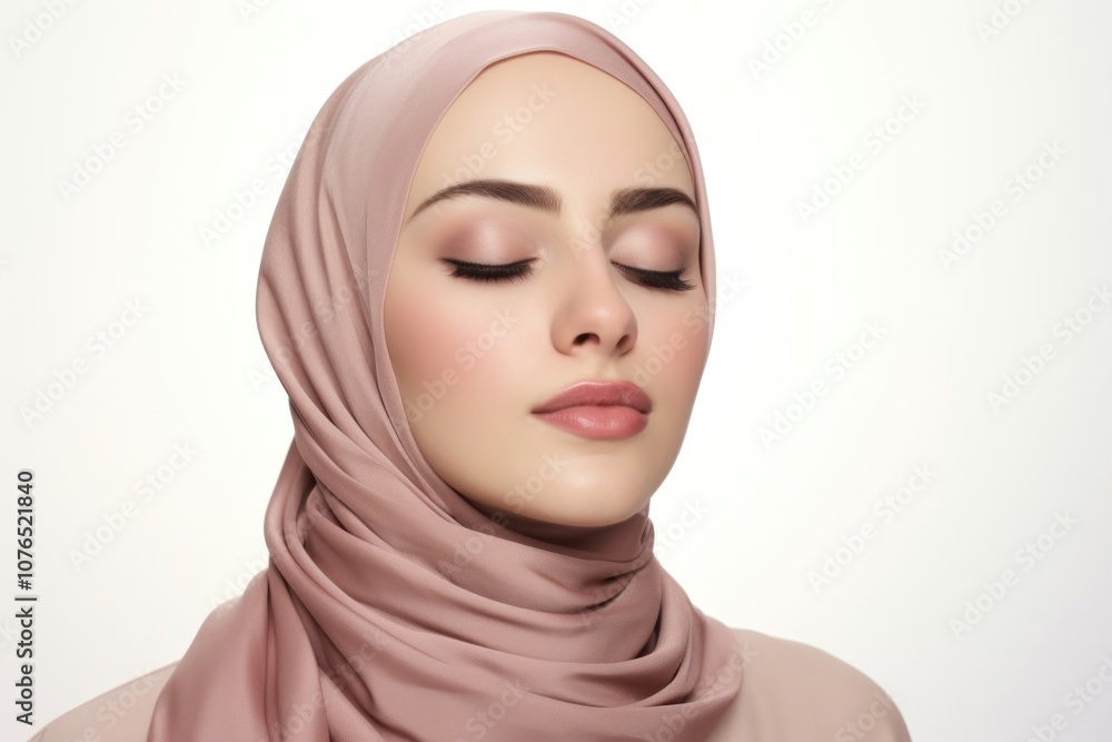 Lipstick portrait adult hijab. Lipstick portrait adult hijab.