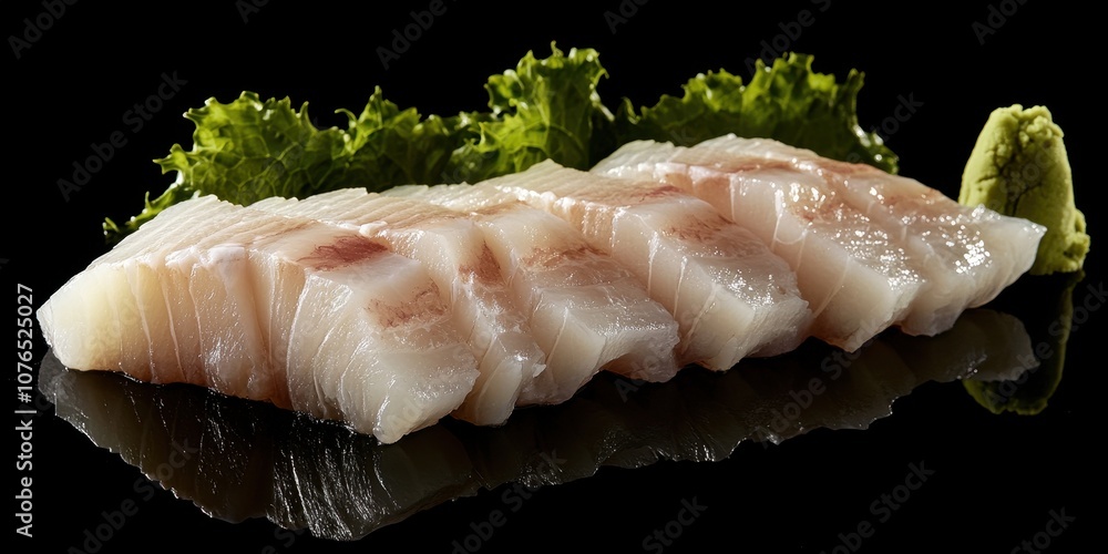 Saba Sashimi with wasabi Product photographyappetitiv Saba Sashimi with wasabi Product photographyappetitiv