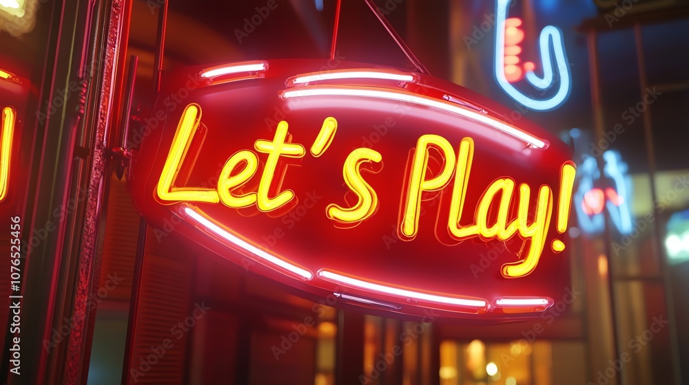 A neon sign displaying the words A neon sign displaying the words