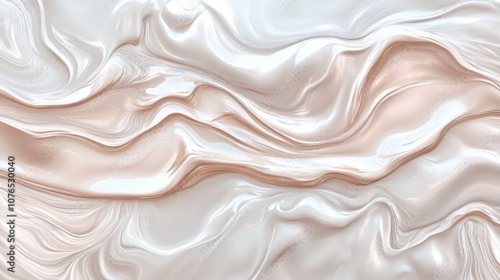Abstract Fluid Patterns in Soft Pink and Cream Tones Abstract Fluid Patterns in Soft Pink and Cream Tones