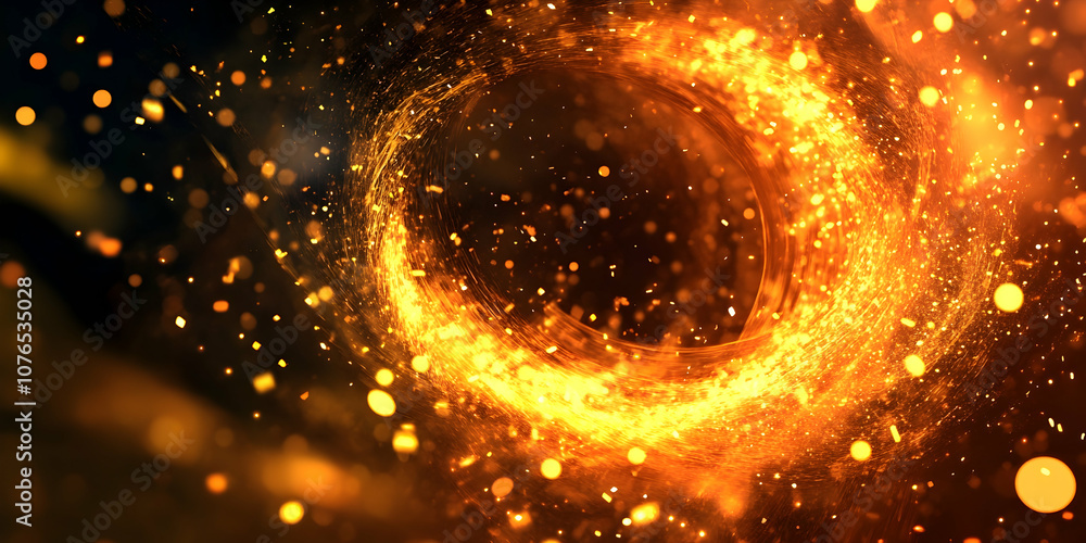 Abstract background with vortex of glowing digital particles . photo Abstract background with vortex of glowing digital particles . photo