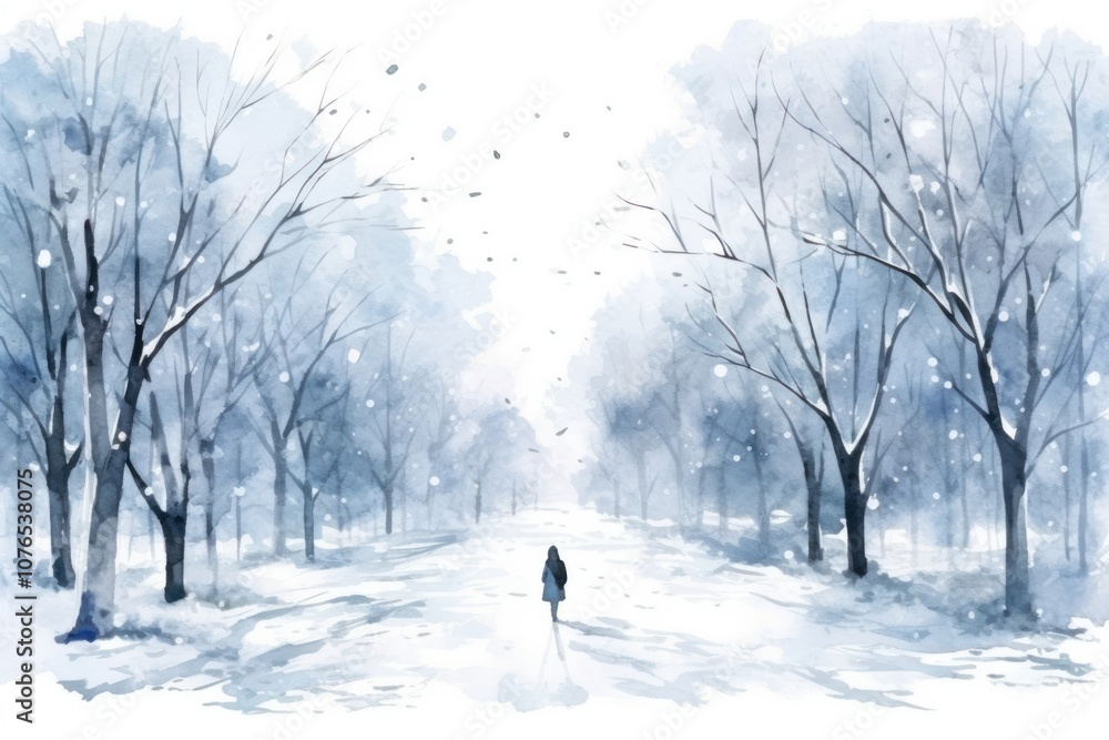 Winter snow outdoors snowing. Winter snow outdoors snowing.