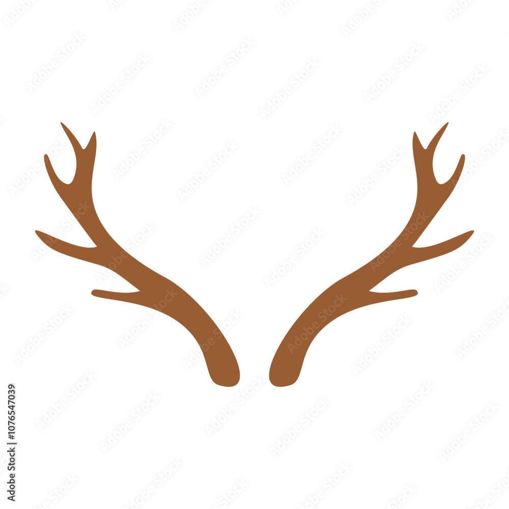 Deer Antlers Hand Drawn Illustration Deer Antlers Hand Drawn Illustration