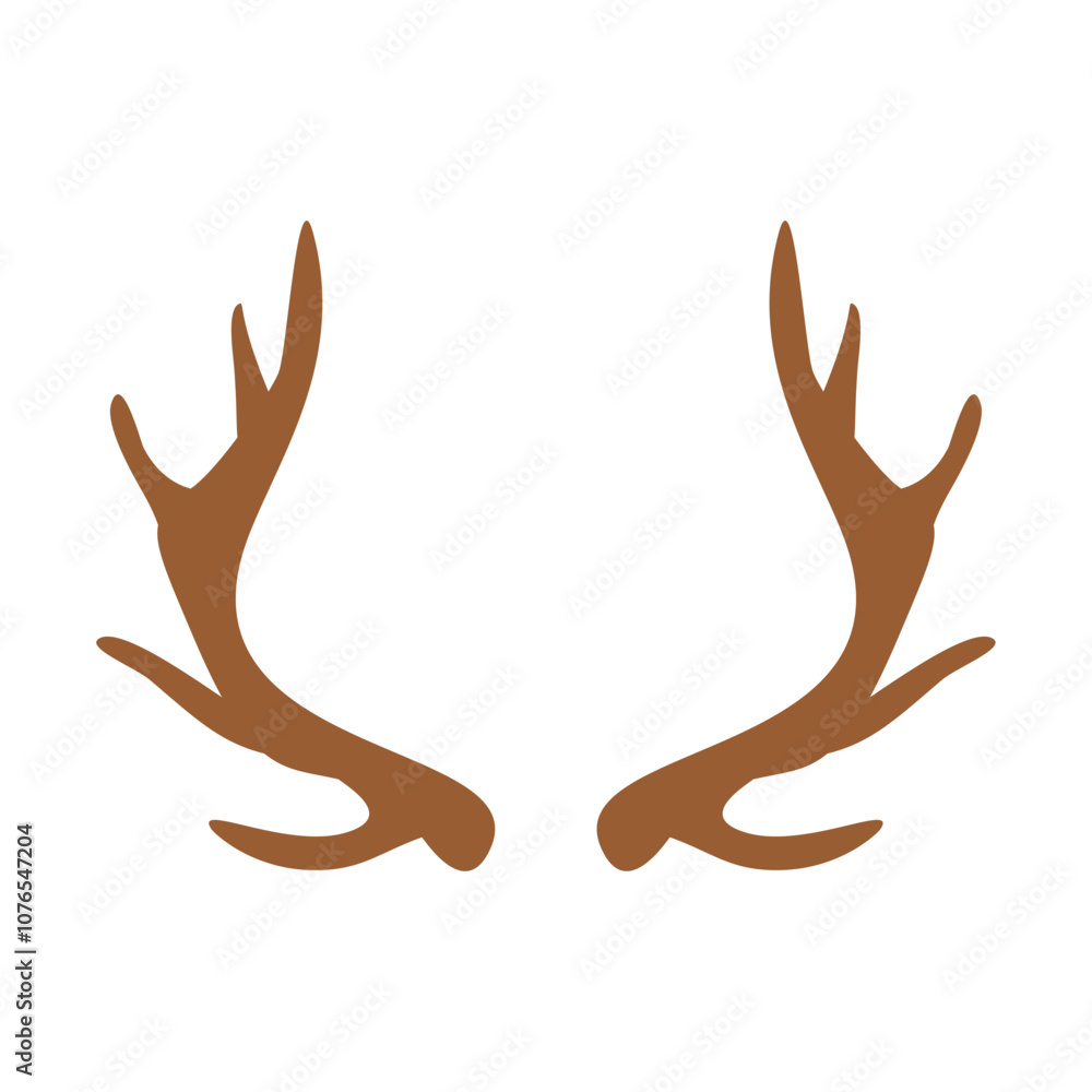 Deer Antlers Hand Drawn Illustration Deer Antlers Hand Drawn Illustration