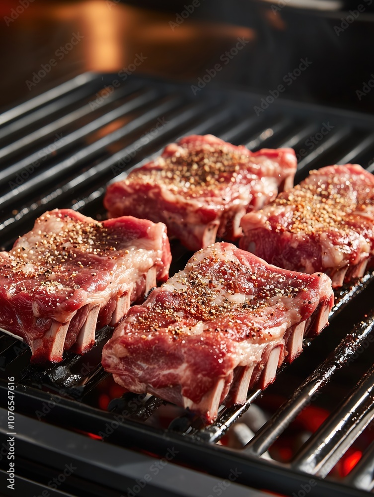 Grill perfectly seasoned meaty ribs for a delicious barbecue experience Grill perfectly seasoned meaty ribs for a delicious barbecue experience