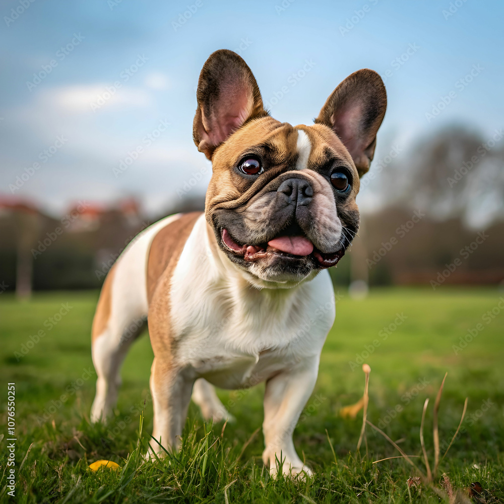 The French Bulldog is a small, sturdy, and affectionate dog known for its bat-like ears. The French Bulldog is a small, sturdy, and affectionate dog known for its bat-like ears.