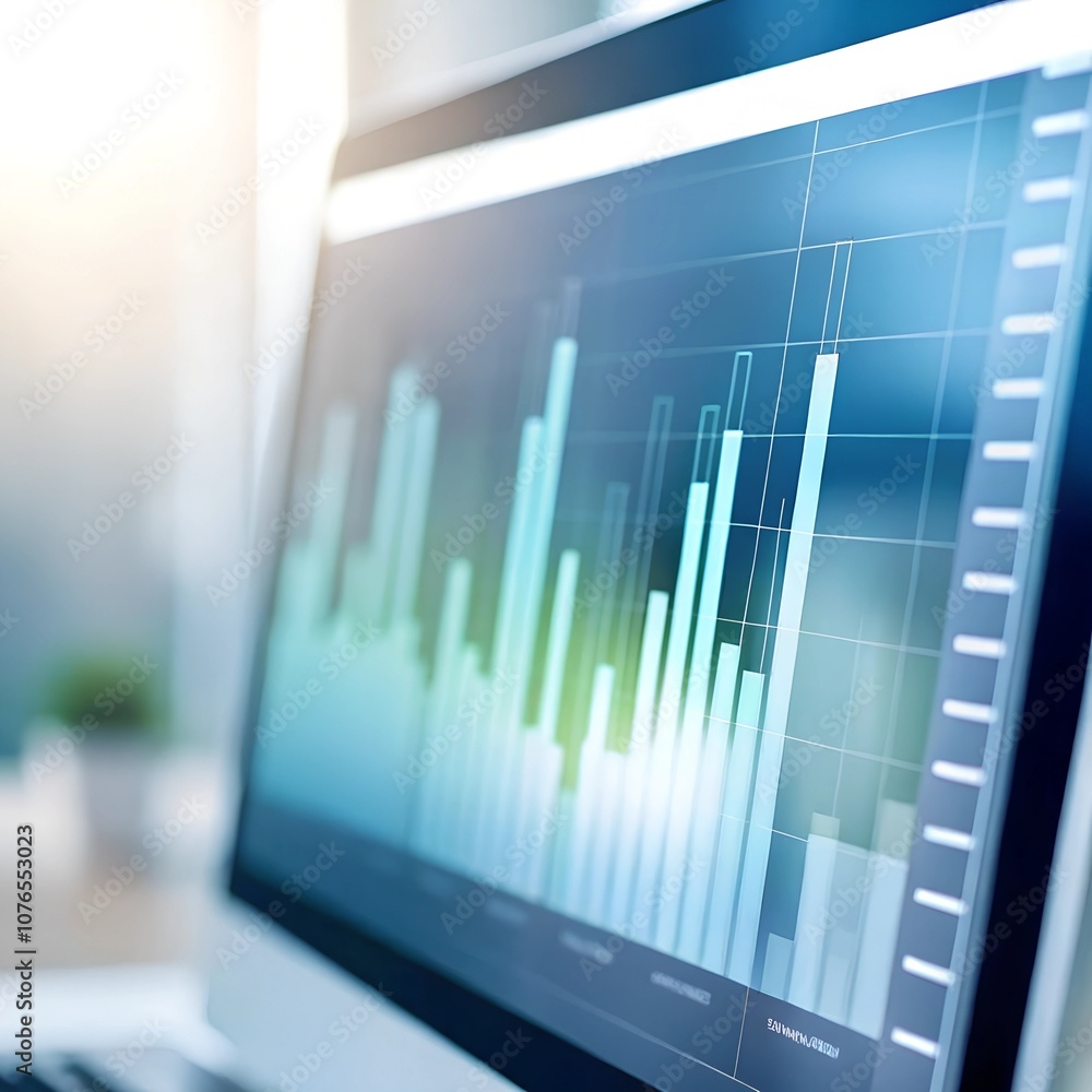Abstract blurred financial stock market chart Abstract blurred financial stock market chart