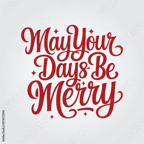Happy new year Christmas calligraphy  t shirt design