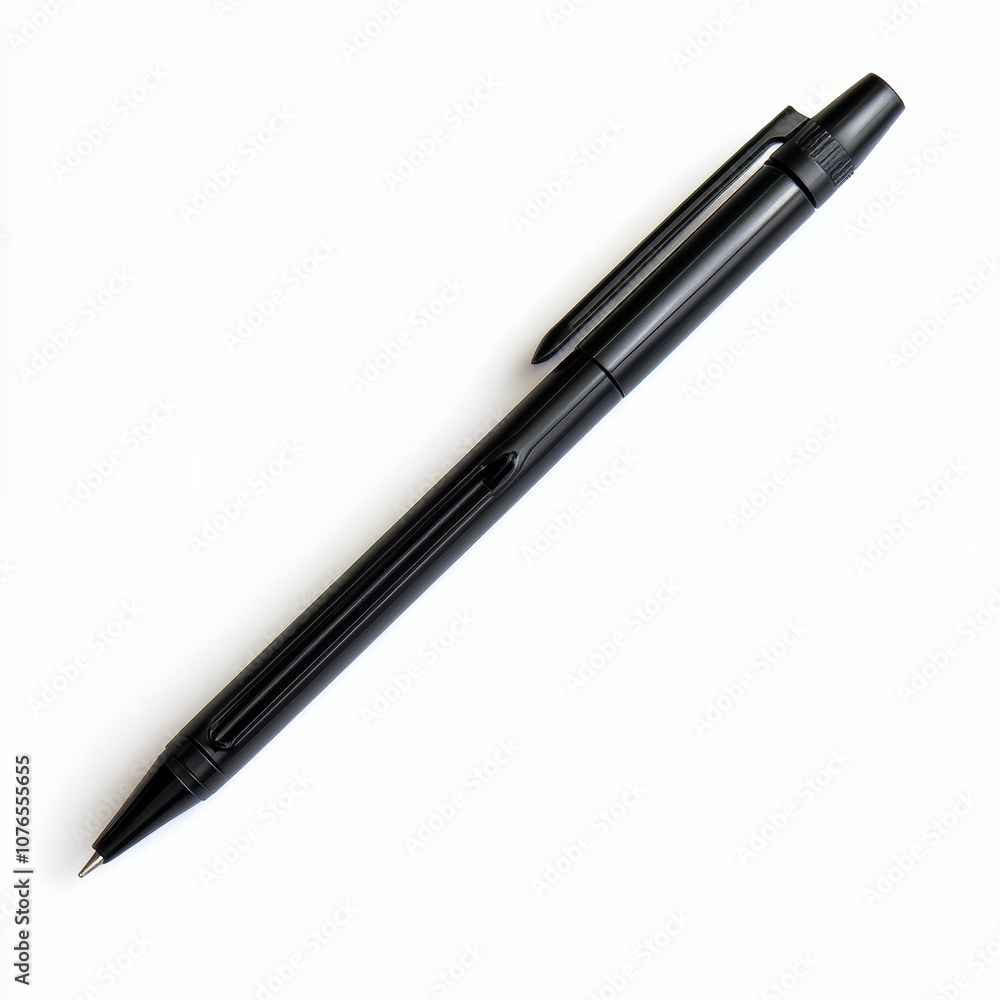 Black pen on white background. Black pen on white background.