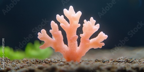 Vibrant coral structure showcasing the beauty of underwater ecosystems. photo