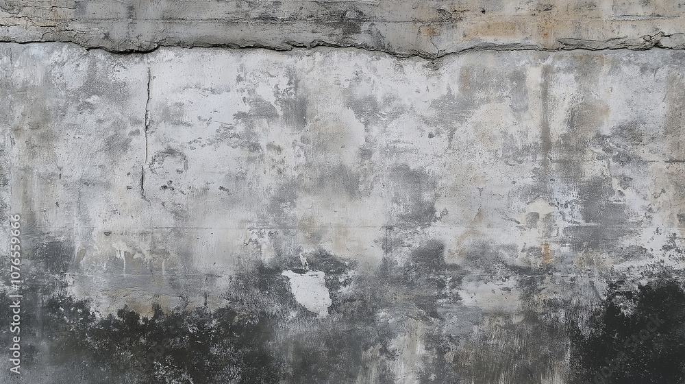 Fototapeta premium Rough concrete texture with visible imperfections and a raw, industrial vibe, in shades of gray