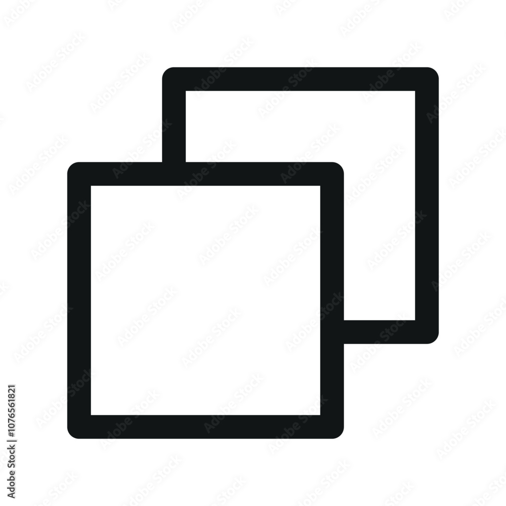Tabs UI icon, layers simple line user interface vector symbol Tabs UI icon, layers simple line user interface vector symbol