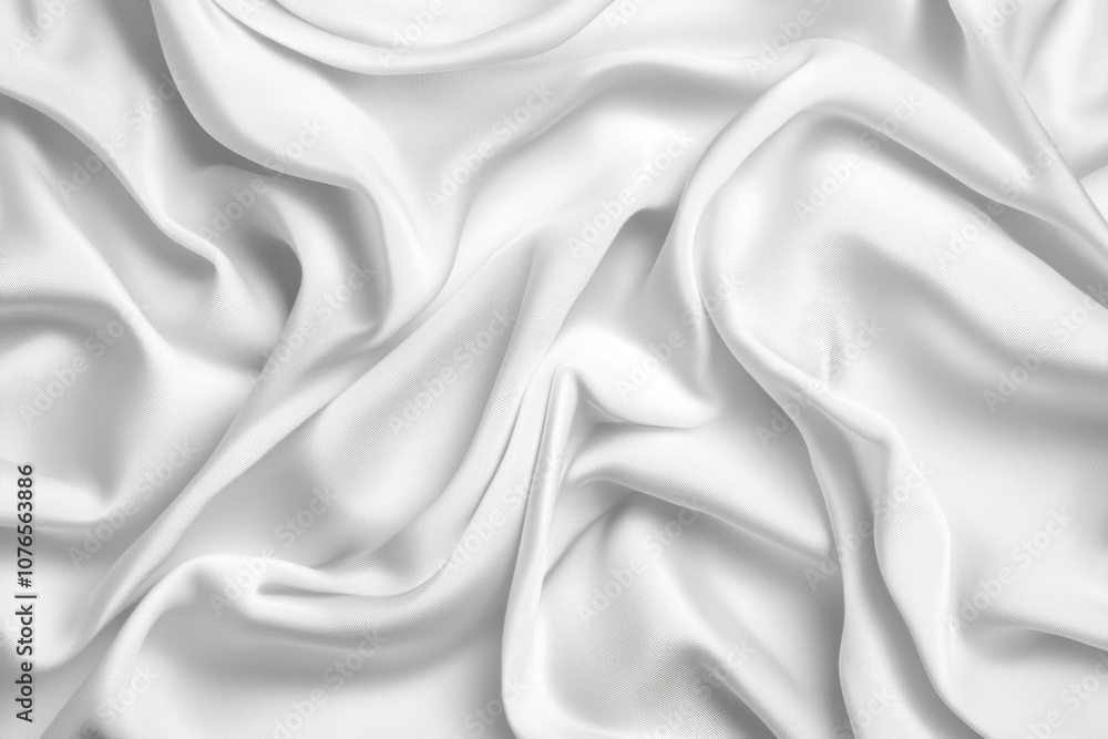 White satin fabric background. White satin fabric background.