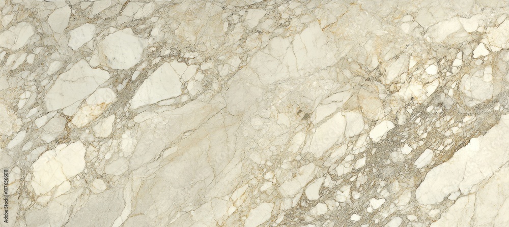 Obraz premium Off-White Statuario Marble Texture With Brown Veins. Abstract Background, Empty Template