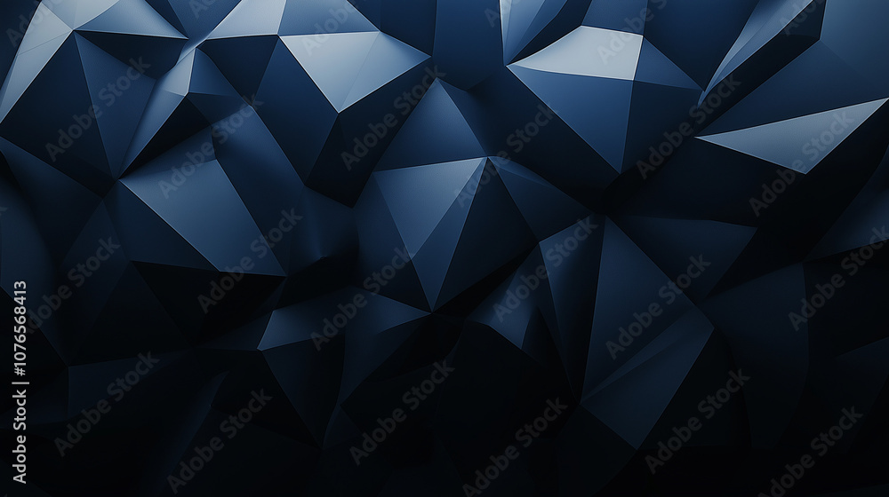 abstract background with triangles, abstract background, dark background, polyhedral abstract background with triangles, abstract background, dark background, polyhedral
