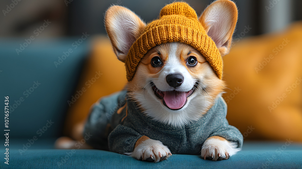 Adorable Corgi dog dressed as a nurse, wearing a white hat with a red cross, posing with a playful expression, symbolizing companionship, health care, and the nurturing side of pets in a fun and light Adorable Corgi dog dressed as a nurse, wearing a white hat with a red cross, posing with a playful expression, symbolizing companionship, health care, and the nurturing side of pets in a fun and light