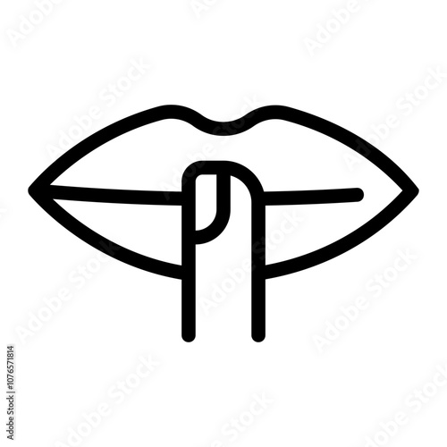 silent line icon