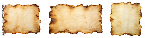 Old Parchment with Burnt Edges