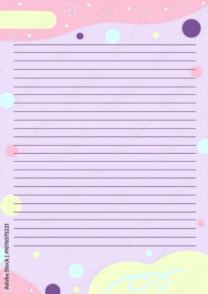 A polka-dotted frame with bright, playful colors A polka-dotted frame with bright, playful colors