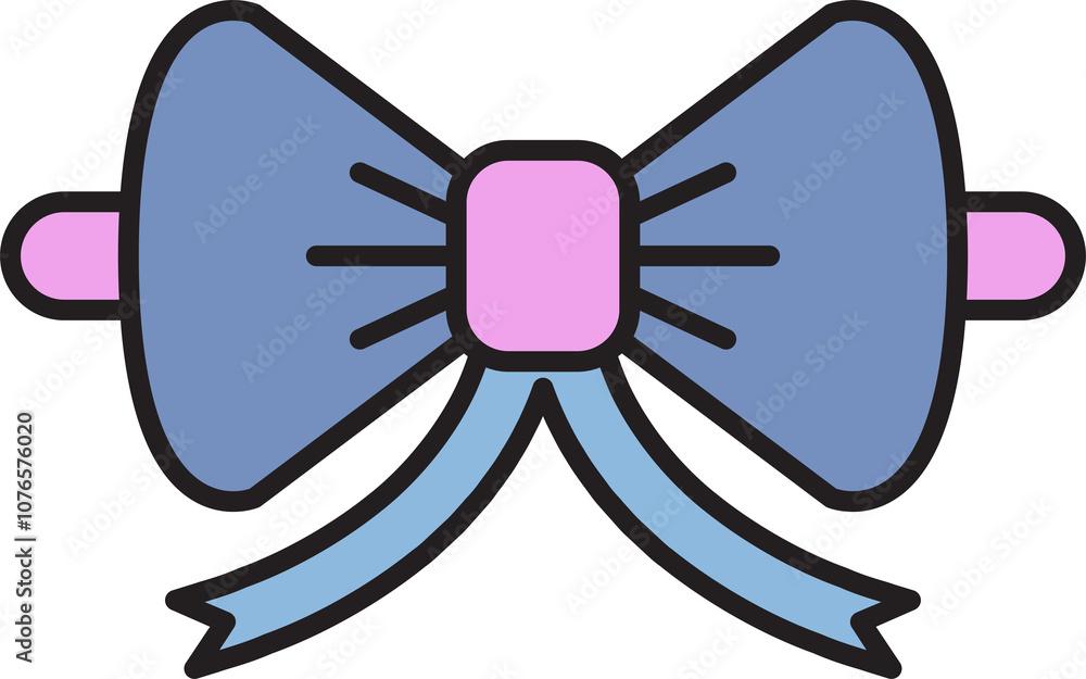 Decorative Bow Tie Illustration Decorative Bow Tie Illustration