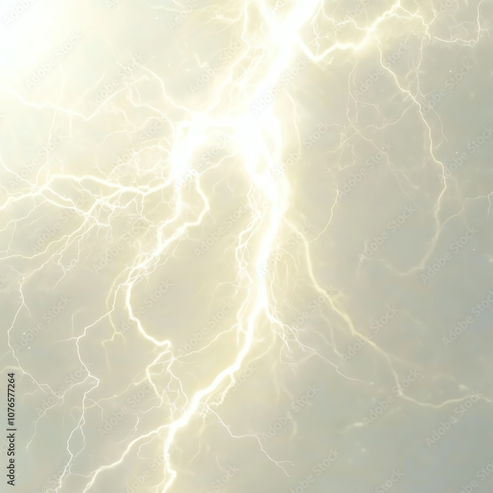 A glowing thunder strike against a blank backdrop, showcasing energetic dynamics A glowing thunder strike against a blank backdrop, showcasing energetic dynamics