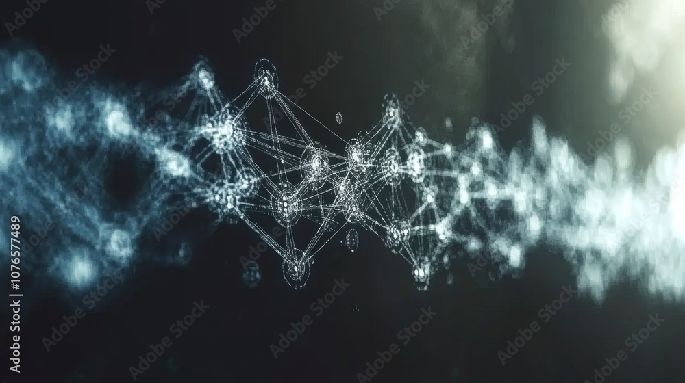 Abstract Network Connection in Digital Space Abstract Network Connection in Digital Space