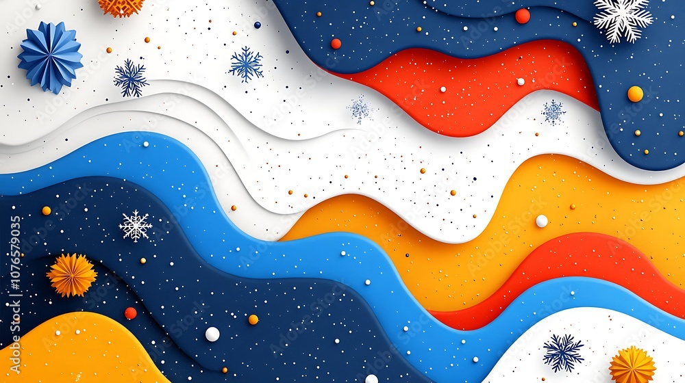 Fototapeta premium Create stunning backgrounds with colorful waves and patterns