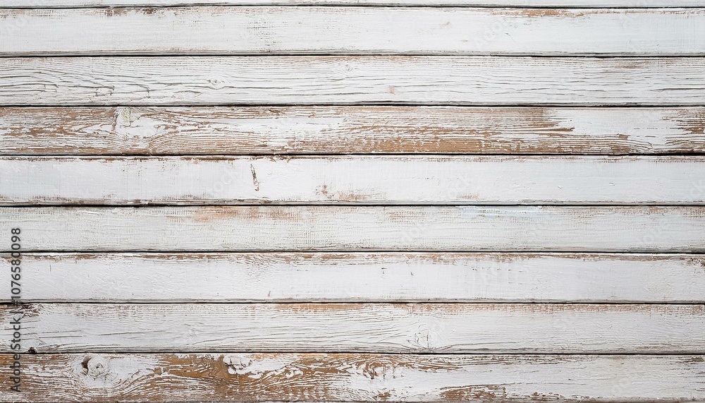Obraz premium White painted wood texture seamless rusty grunge background