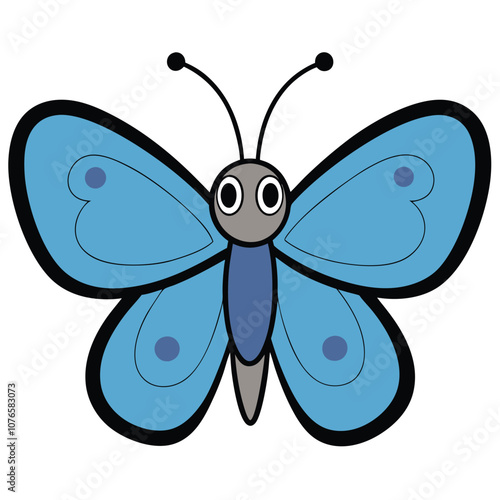 holly blue butterfly vector illustrations on a white background.