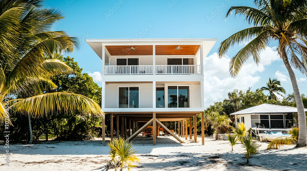 Oceanfront Florida beach house with private boardwalk, contemporary coastal living in Palm Beach Oceanfront Florida beach house with private boardwalk, contemporary coastal living in Palm Beach