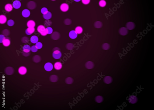 Bokeh Photo Overlay on Black Background. Beautiful Soft Light Bokeh Effect. Ideal for Photography, Graphic Design, and Video Editing.