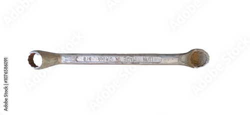 Closeup of a old Metal Tools isolated on a Transparent Background