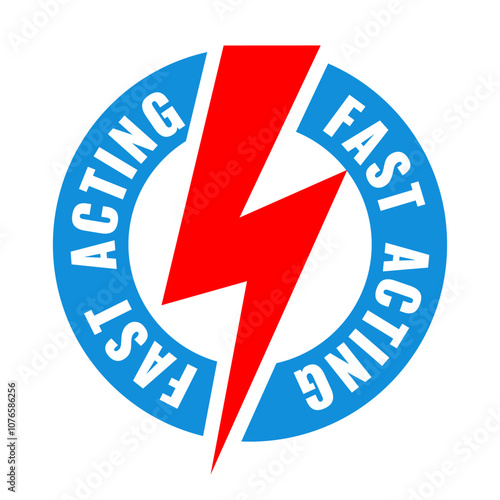 Fast acting vector icon