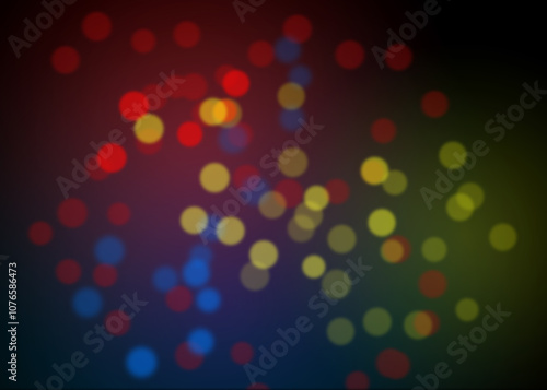 Bokeh Photo Overlay on Black Background. Beautiful Soft Light Bokeh Effect. Ideal for Photography, Graphic Design, and Video Editing.