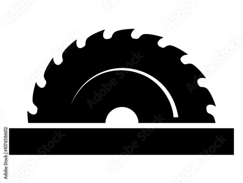 Circular saw vector icon