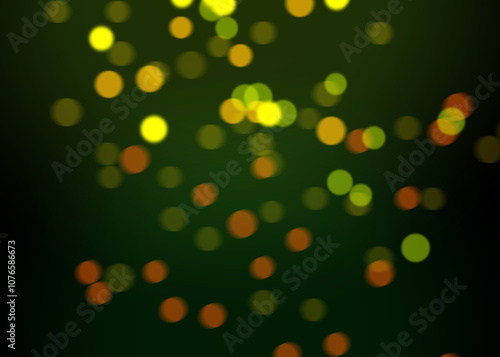 Bokeh Photo Overlay on Black Background. Beautiful Soft Light Bokeh Effect. Ideal for Photography, Graphic Design, and Video Editing.