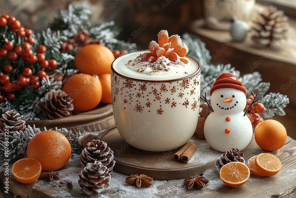 Merry Christmas and Happy new year greeting card