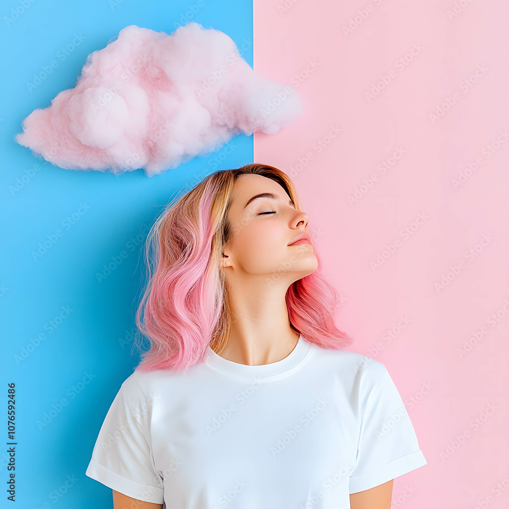 Woman setting goals with a clear sense of purpose and self-control, symbolizing inner focus Woman setting goals with a clear sense of purpose and self-control, symbolizing inner focus