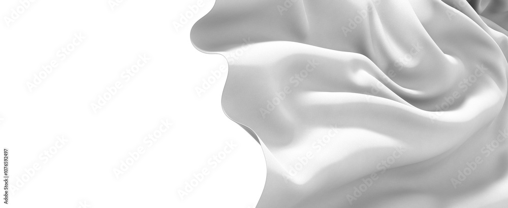 A white fabric background with a textured surface, draped and flowing in a soft, elegant manner. A white fabric background with a textured surface, draped and flowing in a soft, elegant manner.