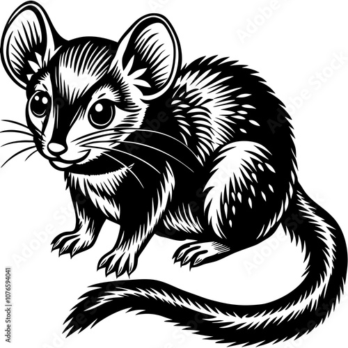 black and white dormouse