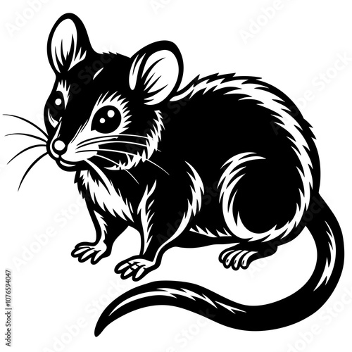 black and white dormouse