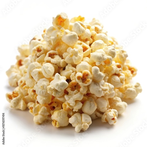 A pile of fluffy, buttery popcorn