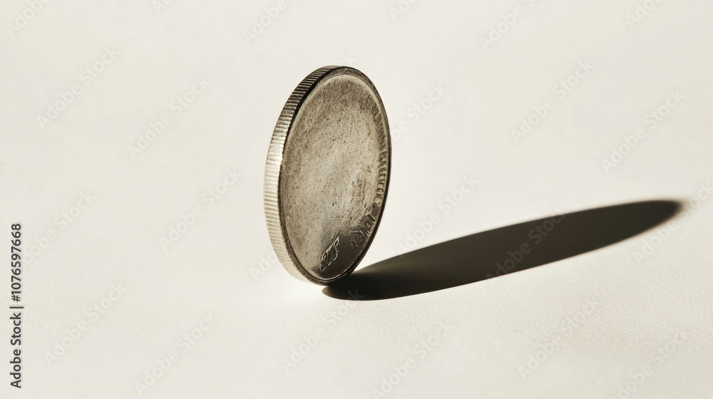 Many coins piled up on a white background Many coins piled up on a white background