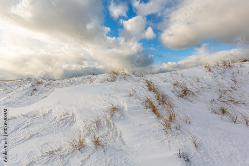 Wallpaper Mural Wonderfully beautiful sunset by the sea in winter with ice Torontodigital.ca
