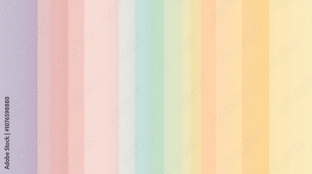 Abstract Background of Vertical Pastel Colored Stripes Abstract Background of Vertical Pastel Colored Stripes