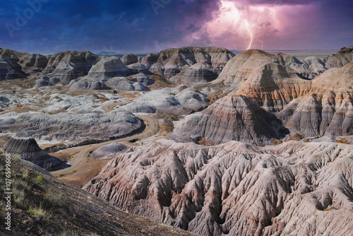 Fotografie Petriefied Forest National Park Arizona