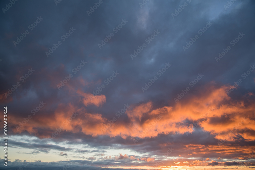 Beautiful skyscape with clouds at sunrise Beautiful skyscape with clouds at sunrise