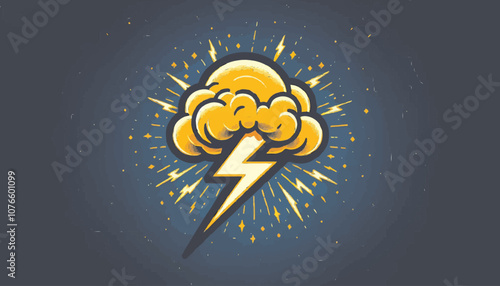 This image shows an illustration of a lightning bolt in action.