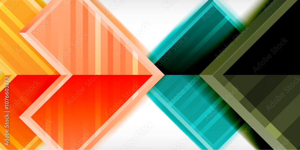 Arrow symbols created with 3d effects and line texture geometric abstract background Arrow symbols created with 3d effects and line texture geometric abstract background