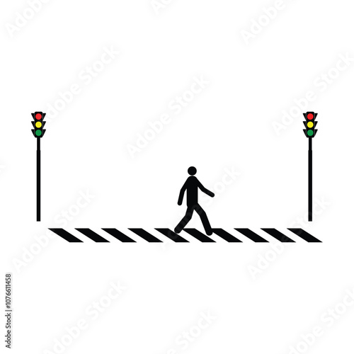 zebra crossing icon